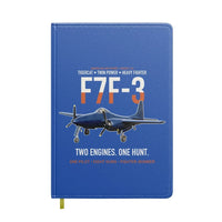 Thumbnail for F7F-3 Tigercat Two Engines One Hunt design on blue notebook