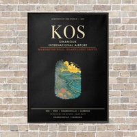 Thumbnail for Sihanouk International Airport KOS - Canvas Framed - Black