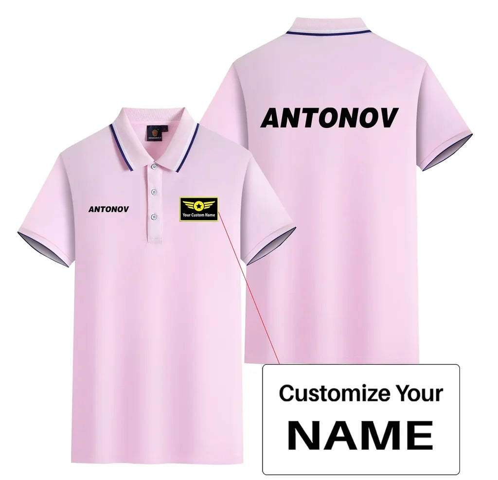 Customisable Antonov & Text Polo Shirt - view 15