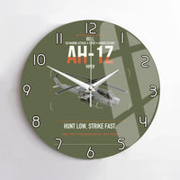 Thumbnail for Bell AH-1Z Viper design on green army no frame wall clock