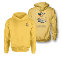 Thumbnail for Kaman SH-2F Seasprite design on yellow double-side hoodie, double-side print