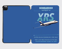 Thumbnail for Bombardier Global Express XRS design on blue ipad tablet case