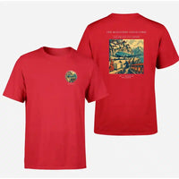 Thumbnail for VINTAGE G4341 - The Monastery Ledge Strip - Double-Side T-Shirt design on red double side t shirt