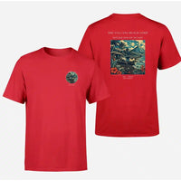 Thumbnail for VINTAGE G4405 - The Volcano Beach Strip - Double-Side T-Shirt design on red double side t shirt