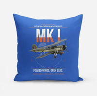 Thumbnail for Fairey Swordfish Mk I design on blue pillow