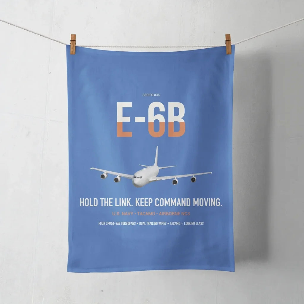 E-6B Mercury design on blue towel
