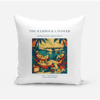 Thumbnail for VINTAGE G4408 - The Hammock Layover - Designed Pillows design on white