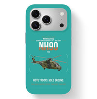 Thumbnail for NHIndustries NH90 TTH design on turquoise magsafe iphone case, for iPhone 17 Pro