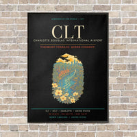 Thumbnail for Charlotte Douglas International Airport CLT - Canvas Framed - Black