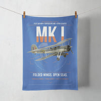 Thumbnail for Fairey Swordfish Mk I design on blue towel