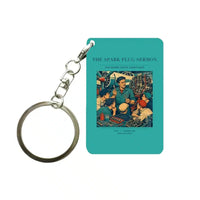 Thumbnail for VINTAGE G4264 - The Spark Plug Sermon - Designed Key Chain design on turquoise