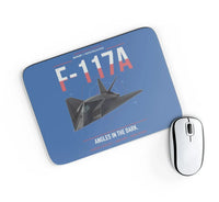 Thumbnail for F-117A Nighthawk design on blue rectangle mouse pad