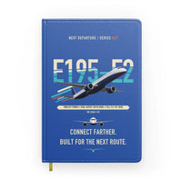 Thumbnail for Embraer E195-E2 design on blue notebook