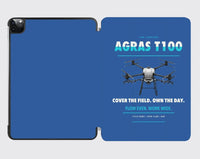 Thumbnail for DJI Agras T100 design on blue ipad tablet case