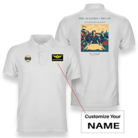 Thumbnail for VINTAGE G4164 - The Aviatrix Circuit - Double-Side Polo T-Shirt design on white+name