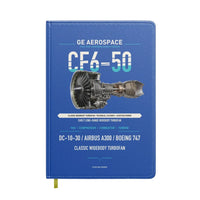 Thumbnail for CF6-50 design on blue notebook