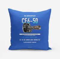 Thumbnail for CF6-50 design on blue pillow