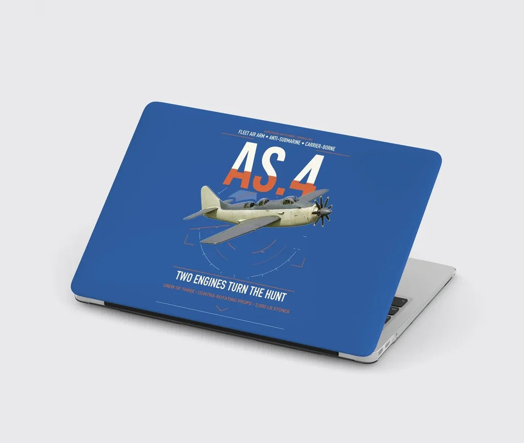 Fairey Gannet AS.4 design on blue MacBook case