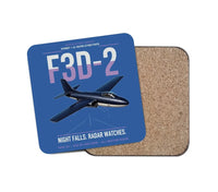 Thumbnail for F3D-2 Skyknight design on blue 1 piece coaster