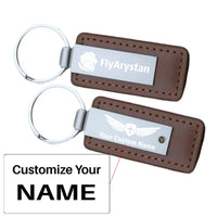 Thumbnail for Customisable FlyArystan Faux Leather Key Chain - view 15