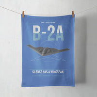Thumbnail for B-2A Spirit design on blue towel