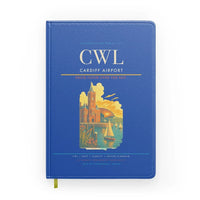 Thumbnail for Cardiff Airport (CWL) design on blue notebook