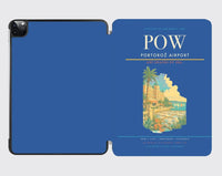 Thumbnail for Portorož Airport (POW) design on blue ipad tablet case