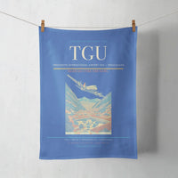 Thumbnail for Toncontín International Airport (TGU) design on blue towel