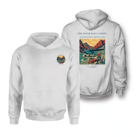 Thumbnail for VINTAGE G4193 - The River Bar Landing - Double-Side Hoodie design on white double side