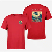 Thumbnail for VINTAGE G4283 - The Cache Drop - Double-Side T-Shirt design on red double side t shirt