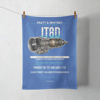 Thumbnail for JT8D design on blue towel