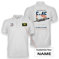 Thumbnail for F-4E PHANTOM II design on white polo with custom name badge