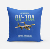 Thumbnail for OV-10A Bronco design on blue pillow