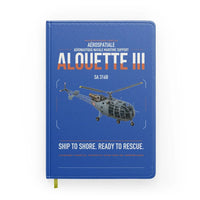 Thumbnail for Aérospatiale SA 316B Alouette III design on blue notebook