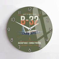 Thumbnail for B-32 Dominator design on green army no frame wall clock