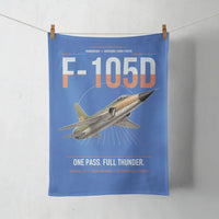 Thumbnail for F-105D Thunderchief design on blue towel