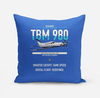 Thumbnail for Daher TBM 980 design on blue pillow