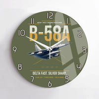 Thumbnail for B-58A Hustler design on green army no frame wall clock