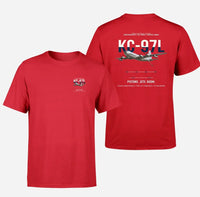 Thumbnail for KC-97L STRATOFREIGHTER design on red double-side t-shirt, double-side print