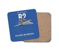 Thumbnail for Avro Vulcan B2 design on blue 1 piece coaster