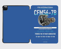 Thumbnail for CFM56-7B design on blue ipad tablet case