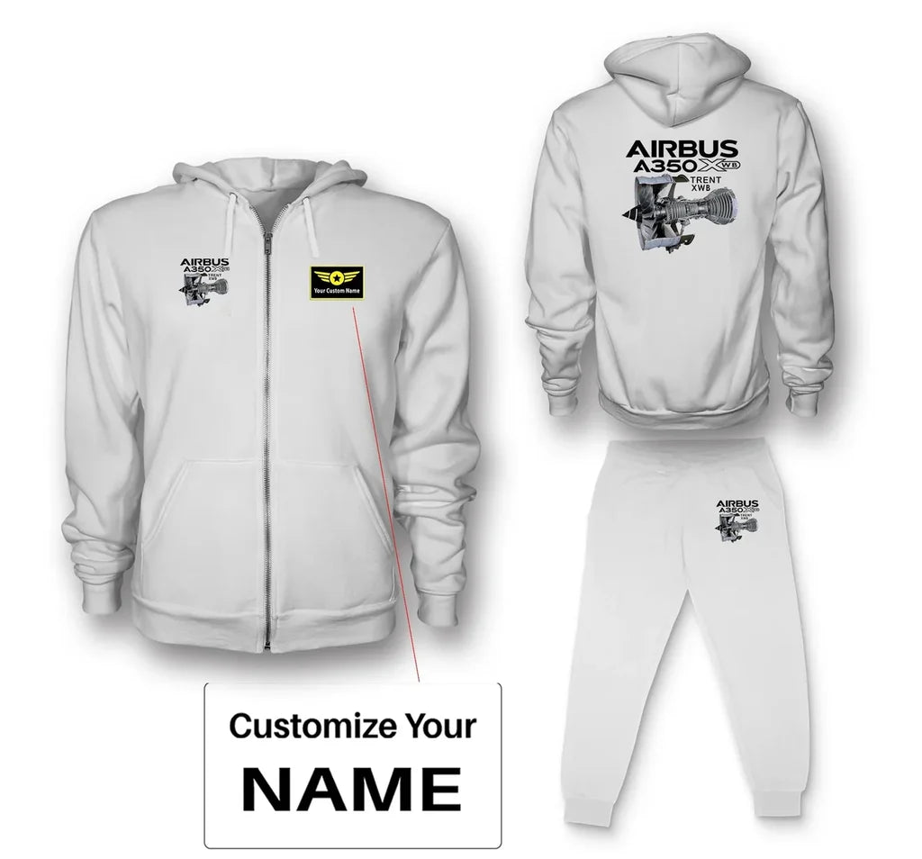 Customisable Airbus A350 Hoodie - view 15