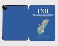 Thumbnail for Phnom Penh International Airport (PNH) design on blue ipad tablet case