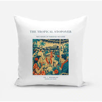 Thumbnail for VINTAGE G4225 - The Tropical Stopover - Designed Pillows design on white