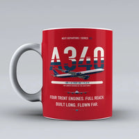 Thumbnail for A340-600 Mug design on red airbus
