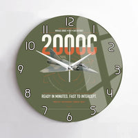 Thumbnail for Dassault Mirage 2000C RDI design on green army no frame wall clock