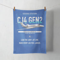 Thumbnail for Cessna Citation CJ4 Gen2 design on blue towel