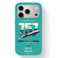 Thumbnail for Boeing 757-200 design on turquoise magsafe iphone case