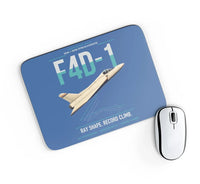 Thumbnail for F4D-1 Skyray design on blue rectangle mouse pad