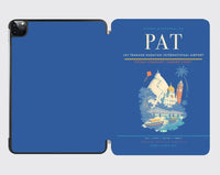 Thumbnail for Jay Prakash Narayan International Airport (PAT) design on blue ipad tablet case